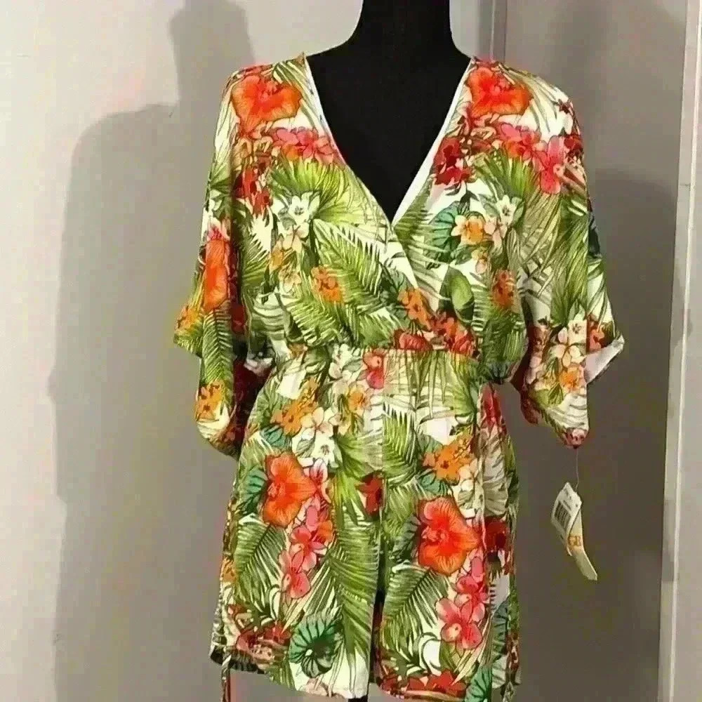 NWT~ Gianni Bini Tangerine Dream Romper size Medium MSRP $59